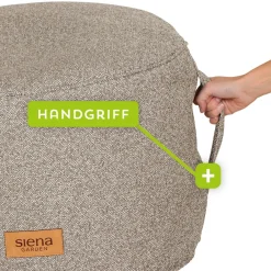 Wintergartenmöbel | Sitzsäcke*SIENA GARDEN FEEL.U Pouf | Polypropylen deep sand