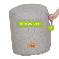 Wintergartenmöbel | Sitzsäcke*SIENA GARDEN FEEL.U Pouf | Polypropylen soul grey