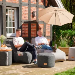 Wintergartenmöbel | Sitzsäcke*SIENA GARDEN FEEL.U Pouf | Polypropylen soul grey