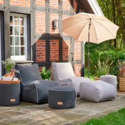 Wintergartenmöbel | Sitzsäcke*SIENA GARDEN FEEL.U Pouf | Polypropylen soul grey