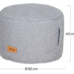 Wintergartenmöbel | Sitzsäcke*SIENA GARDEN FEEL.U Pouf | Polypropylen nordic blue