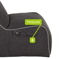 Sitzsäcke | Wintergartenmöbel*SIENA GARDEN FEEL.U Sitzsack | Polypropylen dark grey | inkl. Schutzhülle