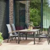 Essgruppen*SIENA GARDEN Gartenmöbelset Silva Gartentisch + 4x Tesoro HB Stapelsessel
