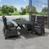 Essgruppen*SIENA GARDEN Gartenmöbelset Sincro Ausziehtisch + 4x Corido Move Gartensessel
