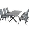 Essgruppen*SIENA GARDEN Gartenmöbelset Sincro Ausziehtisch + 6x Valencia Move Gartensessel