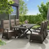 Essgruppen*SIENA GARDEN Gartenmöbelset Sincro Ausziehtisch + 6x Corido Move Gartensessel