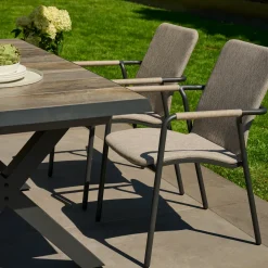 Essgruppen*SIENA GARDEN Gartenmöbelset Sincro Ausziehtisch + 6x Repton Stapelsessel