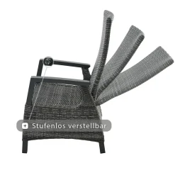 Essgruppen*SIENA GARDEN Gartenmöbelset Tirana Ausziehtisch + 4x Corido Move Gartensessel