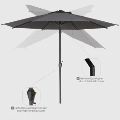 Mittelstockschirme*SIENA GARDEN Isa Mittelstockschirm | Ø 300 cm | rund