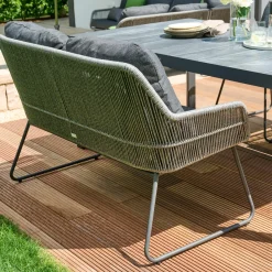Loungemöbel | Gartenbänke*SIENA GARDEN Kansas Bank | 2-Sitzer | Rattangeflecht dunkelgrau