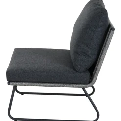 Loungemöbel | Loungesets*SIENA GARDEN Kansas Modul Mittelsofa | Rattangeflecht dunkelgrau