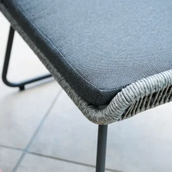 Loungemöbel | Loungesets*SIENA GARDEN Kansas Modul Ottoman | Rattangeflecht dunkelgrau