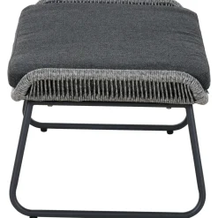 Loungemöbel | Loungesets*SIENA GARDEN Kansas Modul Ottoman | Rattangeflecht dunkelgrau