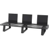 Loungemöbel*SIENA GARDEN Lardos 3-Sitzer-Bank | Aluminium matt anthrazit