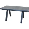 Ausziehtische*SIENA GARDEN Lindos Ausziehtisch | Keramik anthrazit mit Inlay aus Teakholz FSC® 100 %