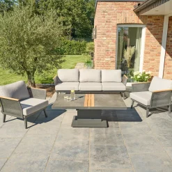 Höhenverstellbare Tische*SIENA GARDEN Lindos Lifttisch | Keramik anthrazit