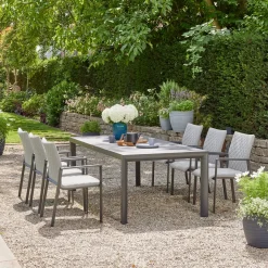 Esstische*SIENA GARDEN London Gartentisch | Keramik anthrazit