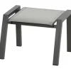 Gartenhocker*SIENA GARDEN London Hocker | RANOTEX® schwarz-grau