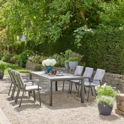 Stapelsessel*SIENA GARDEN London Stapelsessel | RANOTEX® schwarz-grau