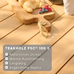 Loungetische*SIENA GARDEN Londra Loungetisch | Teakholz FSC® 100 % natur