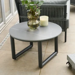 Loungesets*SIENA GARDEN Loungeset Clifton + Ecke + Loungesessel + Ottoman + 4x Loungetisch