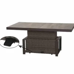 Loungesets*SIENA GARDEN Loungeset  Corido Lifttisch + 2x Move Gartensessel +  3-Sitzer-Loungesofa