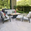 Loungesets*SIENA GARDEN Loungeset Talina Lifttisch + Cortina Loungesessel + 2-Sitzer Loungesofa + 3-Sitzer Loungesofa + Hocker