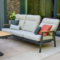 Loungesets*SIENA GARDEN Loungeset Talina Lifttisch + Cortina Loungesessel + 2-Sitzer Loungesofa + 3-Sitzer Loungesofa + Hocker