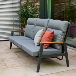 Loungesets*SIENA GARDEN Loungeset Talina Lifttisch + Cortina Loungesessel + 2-Sitzer Loungesofa + 3-Sitzer Loungesofa + Hocker