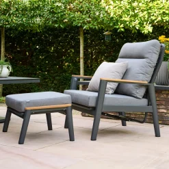 Loungesets*SIENA GARDEN Loungeset Talina Lifttisch + Cortina Loungesessel + 2-Sitzer Loungesofa + 3-Sitzer Loungesofa + Hocker