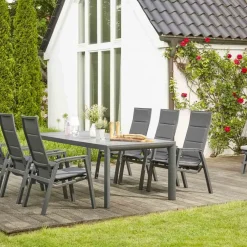 Move Sessel*SIENA GARDEN Milano Relax Move Gartensessel | RANOTEX® gepolstert grau
