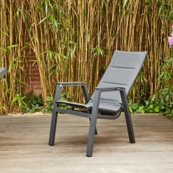 Move Sessel*SIENA GARDEN Milano Relax Move Gartensessel | RANOTEX® gepolstert grau