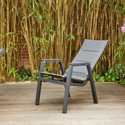 Move Sessel*SIENA GARDEN Milano Relax Move Gartensessel | RANOTEX® gepolstert grau