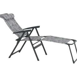Camping*SIENA GARDEN Natura Camping Fußteil | recyceltes Polyester grau
