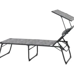 Camping*SIENA GARDEN Natura Campingliege | recyceltes Polyester grau