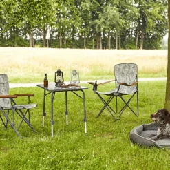 Camping*SIENA GARDEN Natura Klappsessel | recyceltes Polyester grau