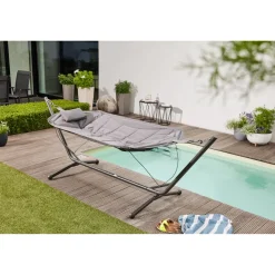 Hängematten*SIENA GARDEN Panama Hängematte | Oxfordgewebe dunkelgrau