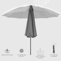 Mittelstockschirme*SIENA GARDEN Paolo Mittelstockschirm | Ø 270 cm | rund