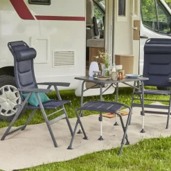 Camping*SIENA GARDEN Premium Campingsessel | AirMesh dunkelblau