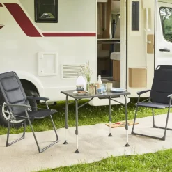 Camping*SIENA GARDEN Premium Campingstuhl | AirMesh anthrazit