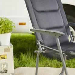Camping*SIENA GARDEN Premium Campingstuhl | AirMesh anthrazit
