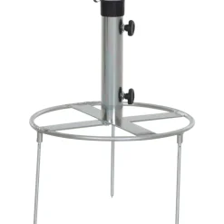 Schirmst盲nder*SIENA GARDEN Rasendorn Universal Stahl | silber
