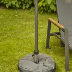 Schirmst盲nder*SIENA GARDEN Rasendorn Universal Stahl | silber