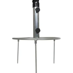 Schirmst盲nder*SIENA GARDEN Rasendorn Universal Stahl | silber