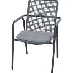 Stapelsessel*SIENA GARDEN Repton Stapelsessel | Kordel mix light grey