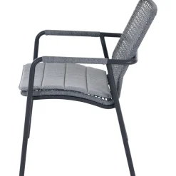 Stapelsessel*SIENA GARDEN Repton Stapelsessel | Kordel mix light grey