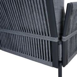 Loungemöbel*SIENA GARDEN Rock Loungesofa | 2-Sitzer | Rope hellgrau mix