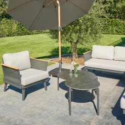 Wintergartenmöbel | Loungetische*SIENA GARDEN Roma Loungetisch | gesinterter Stein dunkelgrau