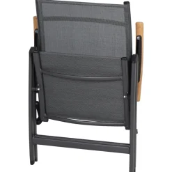 Klappsessel*SIENA GARDEN Savina XL Klappsessel | RANOTEX® schwarz-silber