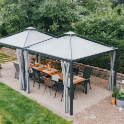 Schattenmanufaktur*SIENA GARDEN Schattenmanufaktur® Basis-Set | Comuna | matt anthrazit | 3x6 m